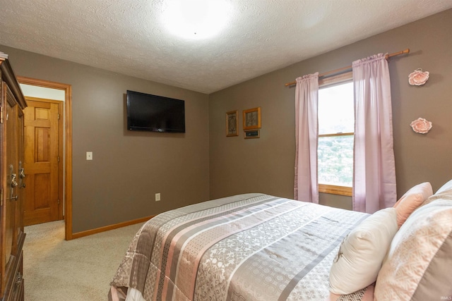 2233 Pine Creek Ct, South Bend, IN 46628 - bedroom with light carpet and a textured ceiling