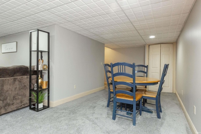 2233 Pine Creek Ct, South Bend, IN 46628 - dining room with carpet flooring and recessed lighting