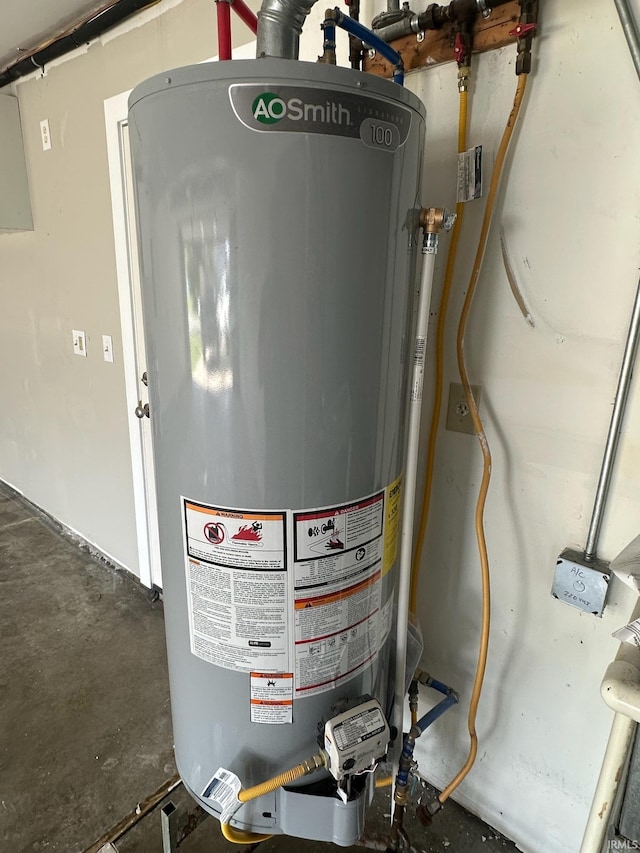 914 Braxton Dr N, Lafayette, IN 47909 - utility room with water heater