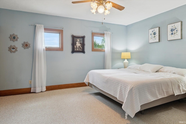 64052 State Road 331st Hwy, South Bend, IN 46614 - bedroom with carpet flooring, multiple windows, and a ceiling fan