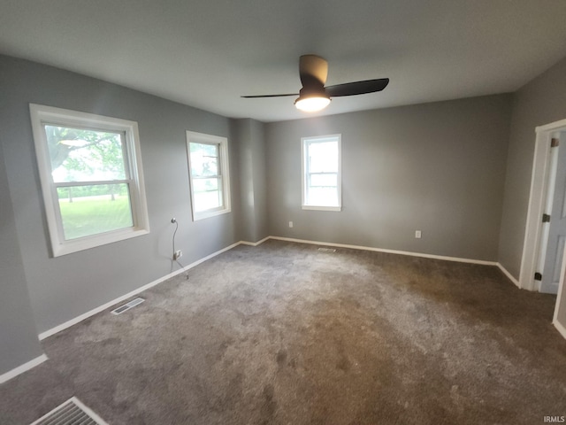 3742 N Indian Creek Rd, Logansport, IN 46947 - empty room with a ceiling fan and carpet