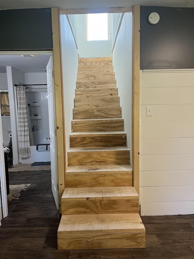 640 N Flint Rd, Angola, IN 46703 - staircase with wood finished floors