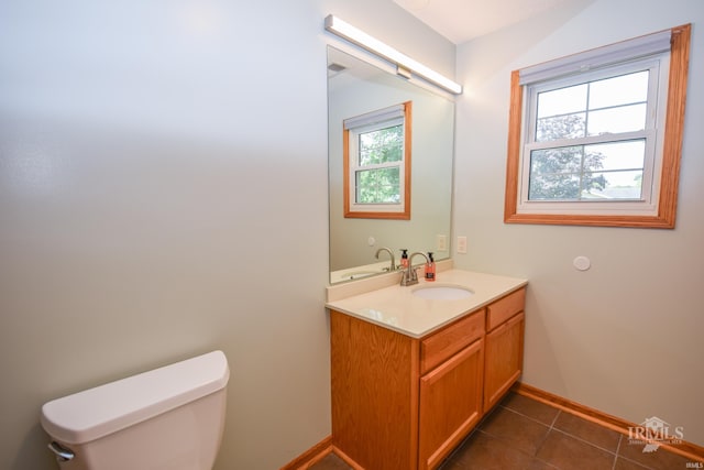 475 Gillcrest Dr, Albany, IN 47320 - bathroom with vanity and tile patterned flooring