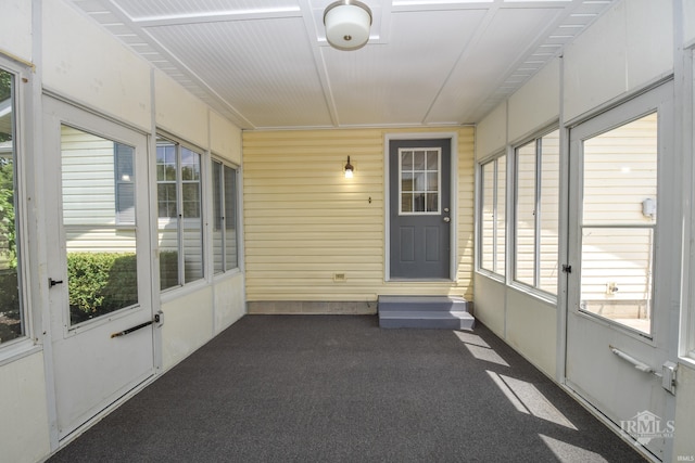 475 Gillcrest Dr, Albany, IN 47320 - view of unfurnished sunroom