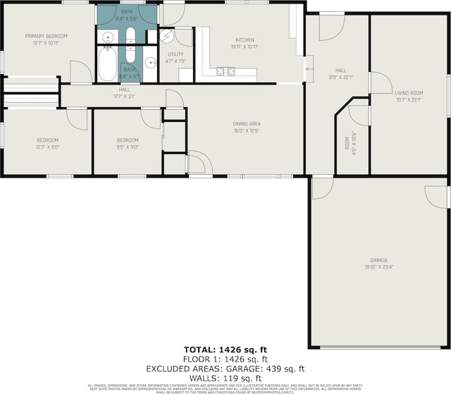 18055 Thomas Ln, Goshen, IN 46528 - view of room layout