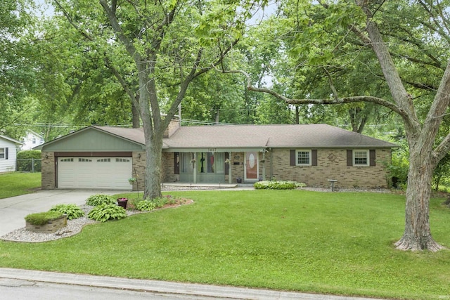 3617 Kirkfield Dr, Fort Wayne, IN 46815 - single story home featuring concrete driveway, a front yard, and a garage