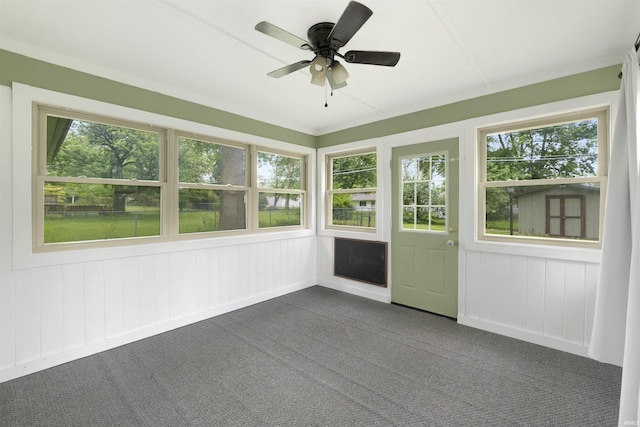 3617 Kirkfield Dr, Fort Wayne, IN 46815 - unfurnished sunroom featuring carpet
