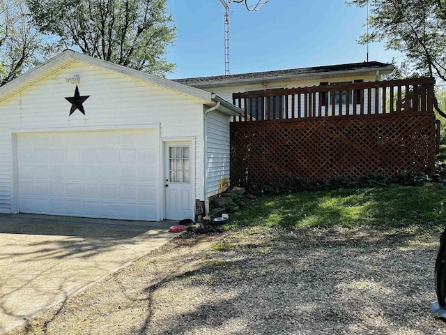 3886 N 1300 E, Loogootee, IN 47553 - view of detached garage
