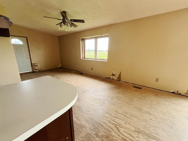 4524 E 800 N, Ossian, IN 46777 - unfurnished living room featuring a ceiling fan