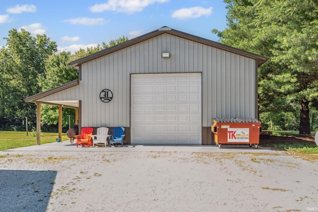 12856 W Bicycle Bridge Rd, Battle Ground, IN 47920 - view of detached garage