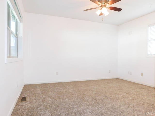 185 W Mercury St, Markle, IN 46770 - unfurnished room featuring carpet and ceiling fan