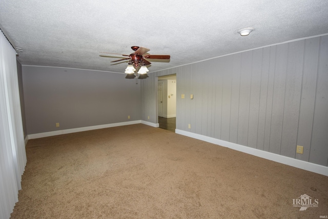 4044 S Younkin Dr, Redkey, IN 47373 - carpeted spare room featuring ceiling fan and a textured ceiling