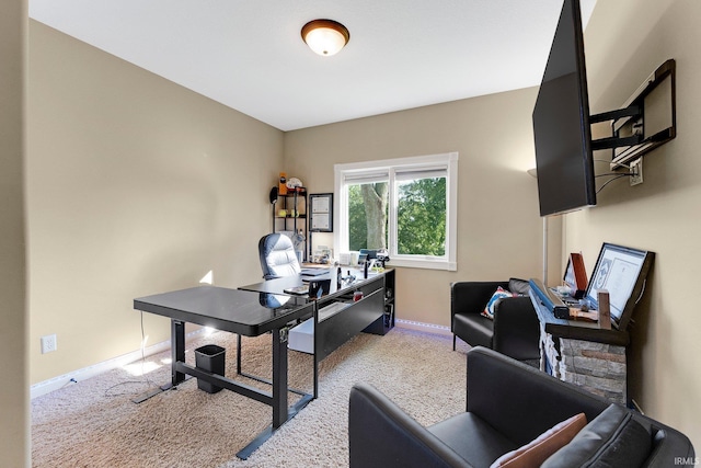 1669 E Brookside Trl, Columbia City, IN 46725 - carpeted home office featuring baseboards