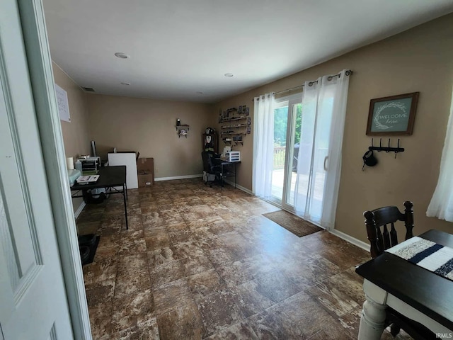 6970 S Maple St, Marion, IN 46953 - office with stone finish floors and baseboards