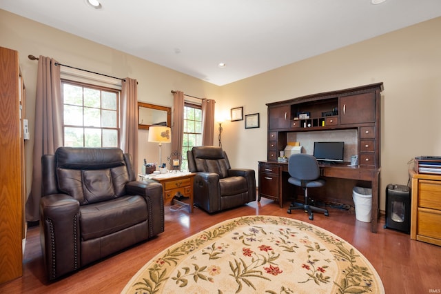 1726 Tall Oaks Dr, Kokomo, IN 46901 - office with wood finished floors and recessed lighting