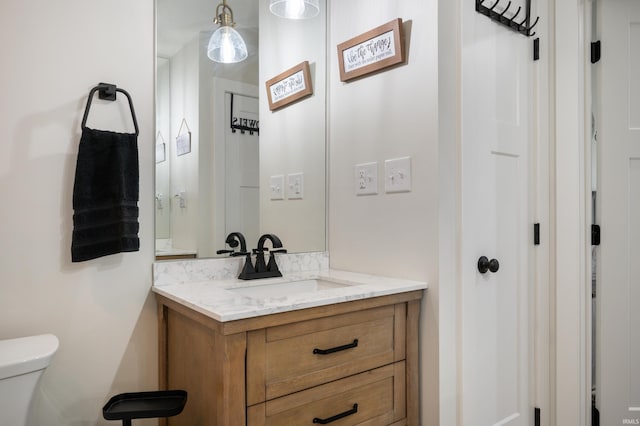 4904 N Hamilton Ln, Muncie, IN 47304 - bathroom featuring vanity and toilet
