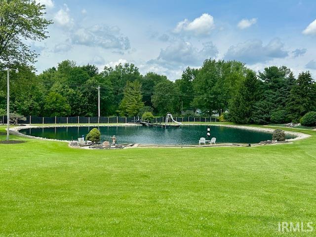 17632 Fogel Rd, Churubusco, IN 46723 - surrounding community featuring a yard and a water view