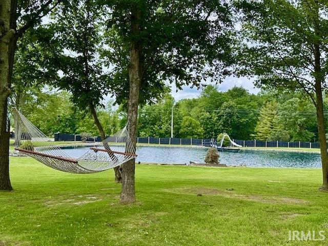 17632 Fogel Rd, Churubusco, IN 46723 - view of property's community featuring a yard and a water view