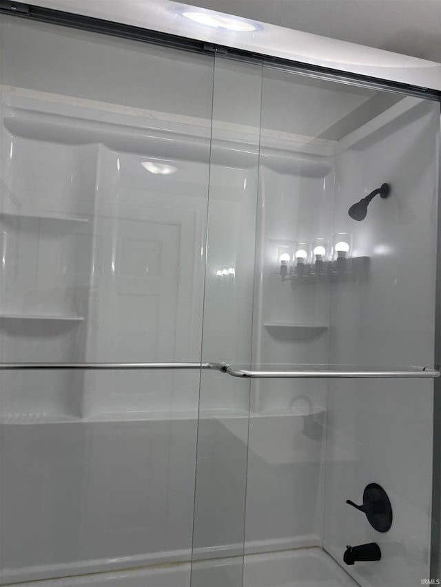 853 Ridgeway Ave, Vincennes, IN 47591 - bathroom with shower / bath combination with glass door