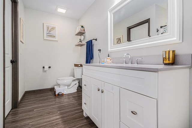 2010 Newbury Cir, Goshen, IN 46526 - bathroom featuring vanity and wood finished floors