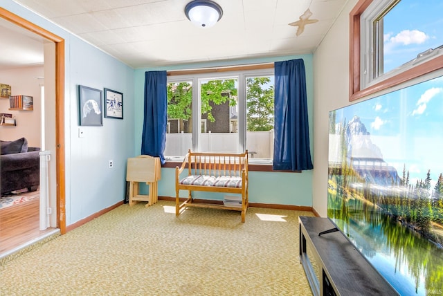 110 N Maple St, South Whitley, IN 46787 - sitting room featuring carpet