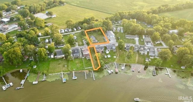 1228 N Main St, Kewanna, IN 46939 - aerial overview of property's location with property boundaries highlighted and rural landscape