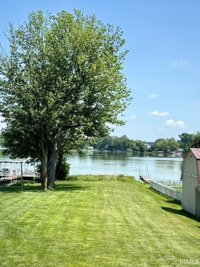 1228 N Main St, Kewanna, IN 46939 - view of grassy yard with a water view