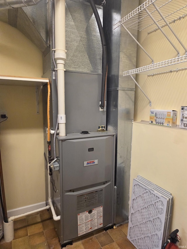 1050 Edgerton St, West Lafayette, IN 47906 - utility room featuring heating unit