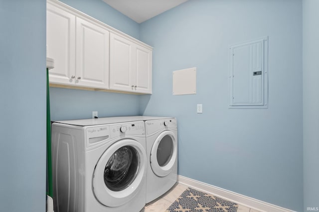 1219 Napoleon St Unit 217, South Bend, IN 46617 - washroom with electric panel, cabinet space, and washer and dryer