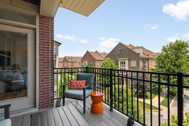 1219 Napoleon St Unit 217, South Bend, IN 46617 - balcony featuring a residential view