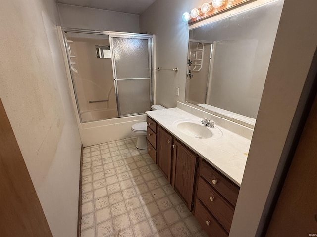 4520 Obing Strasse, Jasper, IN 47546 - full bathroom with tile patterned floors, vanity, and bath / shower combo with glass door