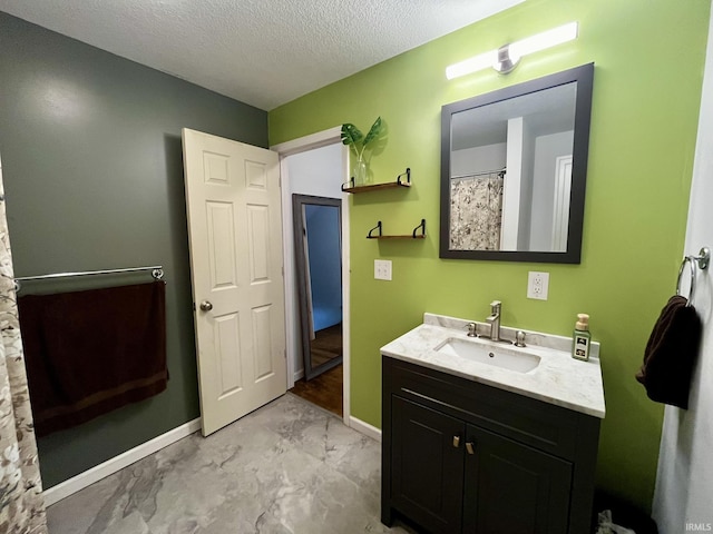 1326 W Main St, Fort Wayne, IN 46808 - full bath with vanity, a textured ceiling, and concrete flooring