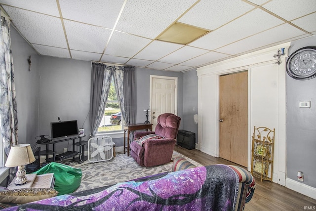 817 Middlebury St, Elkhart, IN 46516 - bedroom featuring a paneled ceiling and wood finished floors
