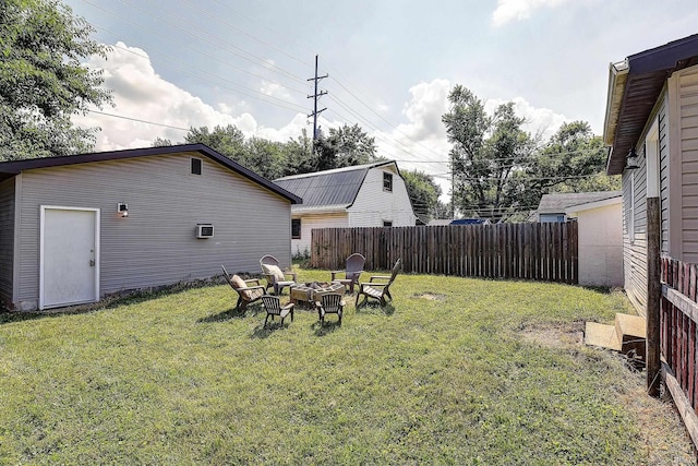 1931 Morton St, Lafayette, IN 47904 - view of yard featuring a fire pit