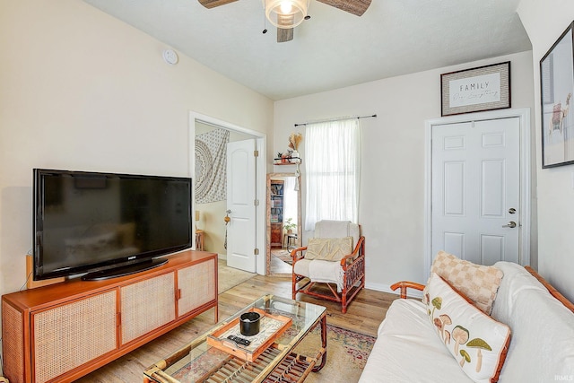 1931 Morton St, Lafayette, IN 47904 - living area with ceiling fan and light wood finished floors