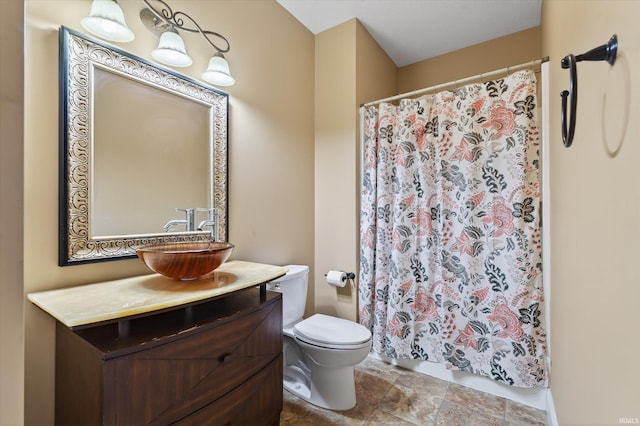 57907 Stone Creek Ct, Goshen, IN 46528 - full bath with vanity and a shower with curtain