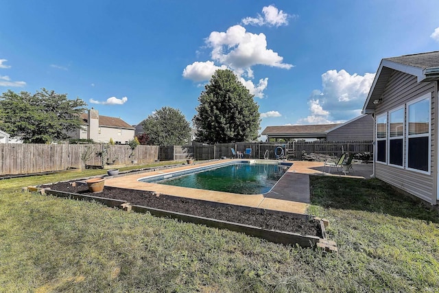 209 N Wilmington Ln, Lafayette, IN 47905 - view of pool featuring a patio and a fenced backyard