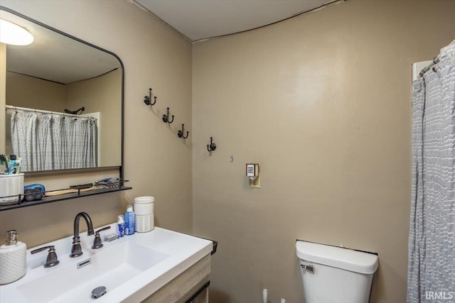 6943 Main St, West Point, IN 47992 - bathroom featuring vanity and curtained shower