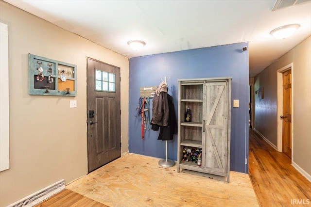 6943 Main St, West Point, IN 47992 - entryway featuring wood finished floors