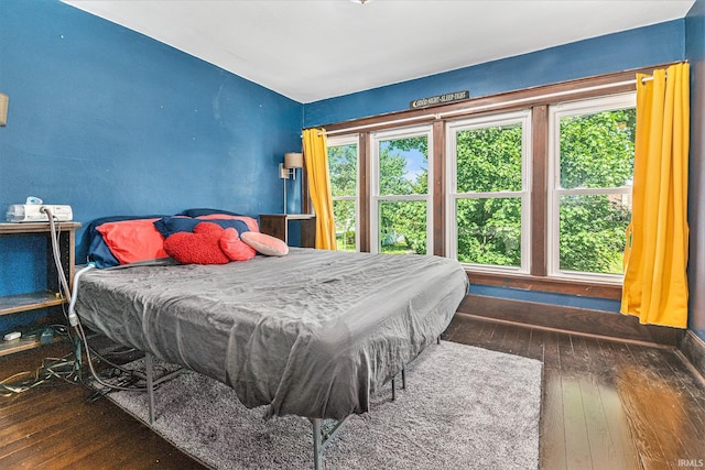 805 S 8th St, Goshen, IN 46516 - bedroom with multiple windows and hardwood / wood-style floors