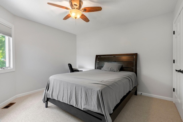 7415 Witling Blvd, Roanoke, IN 46783 - bedroom with light carpet and ceiling fan