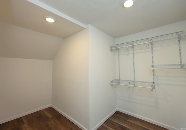 719 N Hathaway St, Winamac, IN 46996 - walk in closet with wood finished floors and vaulted ceiling