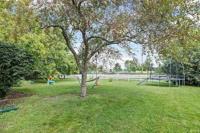1709 Stonegate Cir, Lafayette, IN 47909 - view of yard with a trampoline