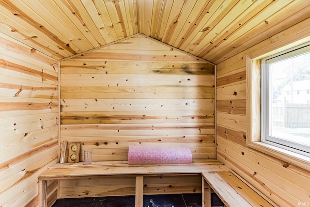 725 E Jackson St, Muncie, IN 47305 - relaxing sauna / steam room with wood walls and wooden ceiling