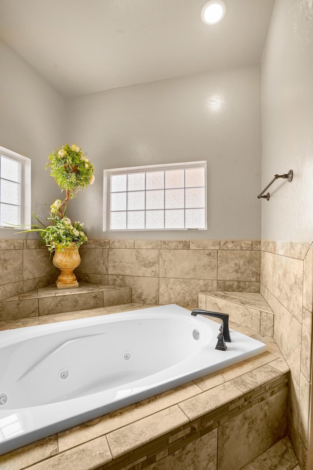2425 Cesar Cordova Pl, El Paso, TX 79938 - bathroom featuring tiled tub