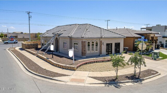 view of front of property with french doors