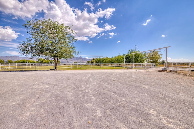 exterior space featuring a rural view