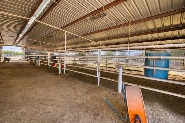 view of horse barn