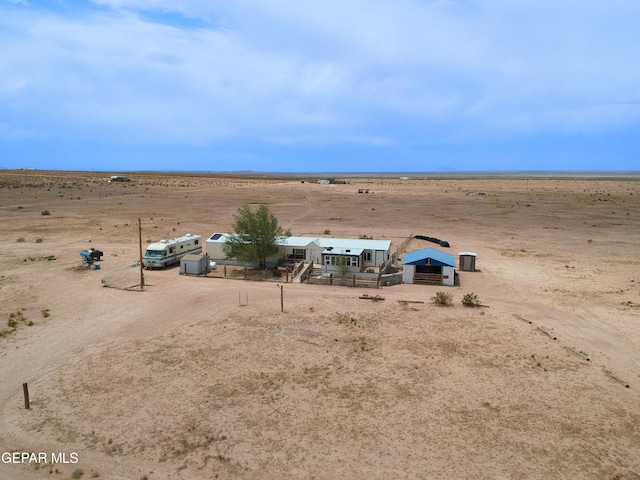 aerial view featuring a rural view