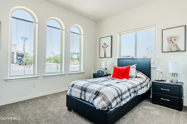 bedroom featuring carpet floors